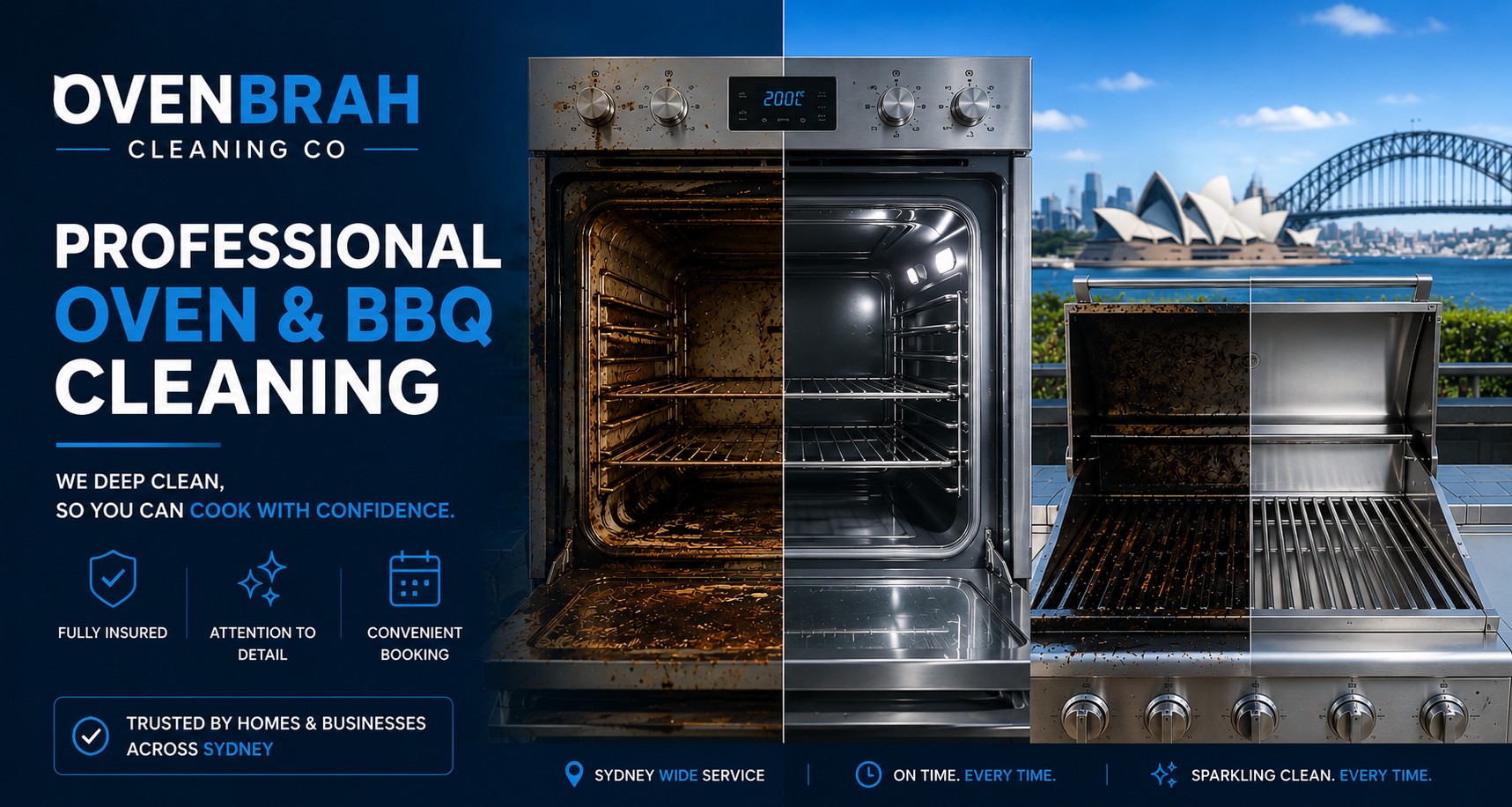 Professional oven cleaning